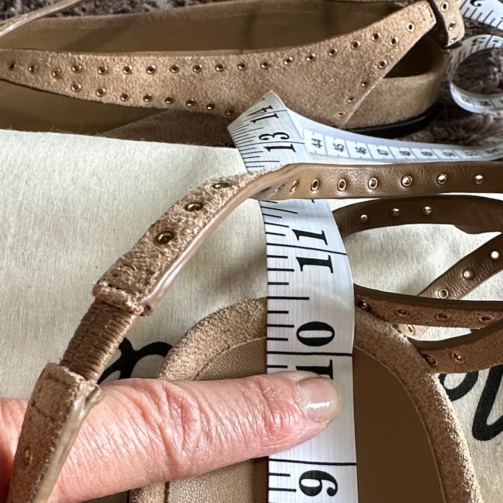 Madewell Tan Suede Ankle-Strap Thong Sandals - Picture 10 of 10